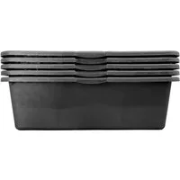Stück ViD® Betonkübel 40 Liter | 5er Set in schwarz von ViD