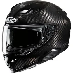 HJC F71 Carbon Integralhelm schwarz, S - Motorradhelm aus leichtem Carbon mit integriertem Sonnenvisier, herausnehmbarem Innenfutter und Vorbereitung für Bluetooth-Kommunikation – ideal für sicheren Fahrspaß.