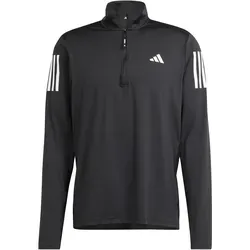 adidas Own The Run Half-Zip Jacket für Herren, Schwarz, XL - Laufbekleidung mit regulärem Schnitt und AEROREADY-Technologie für optimale Feuchtigkeitsregulierung, ideal für sportliche Aktivitäten bei jedem Wetter.