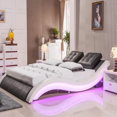 Luxus Bett mit LED-Beleuchtung – Modernes Doppelbett für Ihr Schlafzimmer