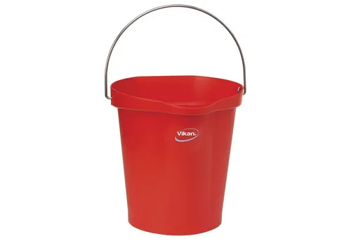 Vikan Schaufel 12L - Robuste Schaufel aus Polypropylen für die Lebensmittelindustrie, hitzebeständig bis 80°C, ideal zur Vermeidung von Kreuzkontamination dank Farbkodierung.