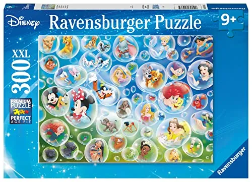Ravensburger Puzzle 80536 - Disney Seifenblasen, 300 Teile Puzzle für Disney Fans ab 9 Jahren