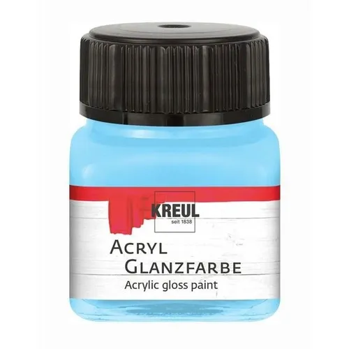 Kreul Acryl Glanzfarbe hellblau 20ml Glas 100 ml / 12,45 Euro