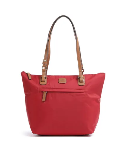 Brics X-Collection Shopper rot BXG45071.190 - Stylische Handtasche aus recyceltem Nylon, umweltfreundlich und perfekt für den täglichen Gebrauch.