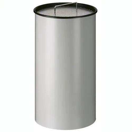 Standascher Sand-Aschenbecher Aluminium Grau 50 L - Standascher aus robustem Aluminium mit 50 L Fassungsvermögen, Sieb und Metallinneneimer für einfache Reinigung und lange Haltbarkeit.