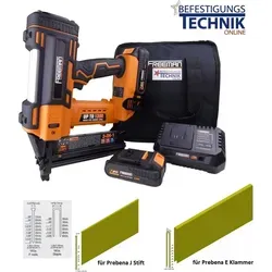 Freeman Akku Kombi Nagler 3in1 15-50mm 2x2,0Ah für Stauchkopfnägel Prebena J Klammern E BR-03