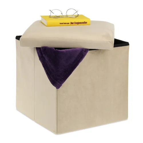 Sitzhocker Sitzwürfel Polsterhocker Falthocker Beistellhocker faltbar leicht