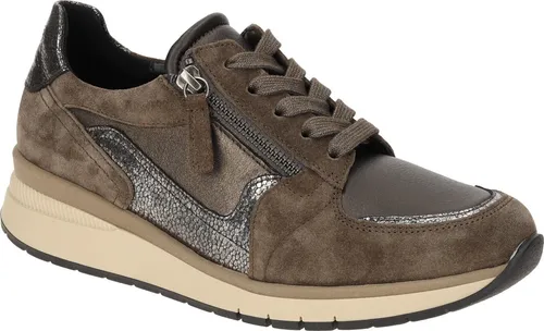 Gabor 76.307 Damenschuhe - Halbschuhe - Sneaker braun - Elegante Gabor Halbschuhe für Damen in braun mit Komfort-Fußbett. Ideal für den Alltag, kombiniert mit hochwertigem Echtleder und einer rutschfesten Gummisohle für besten Halt.