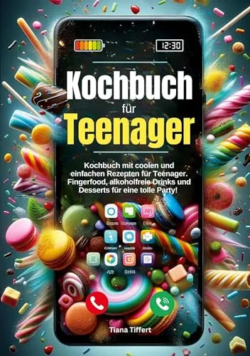 Kochbuch für Teenager: Rezeptbuch mit coole und einfache Rezepte fürTeenager. Fingerfood, alkoholfreie Drinks und Desserts für eine tolle Party!