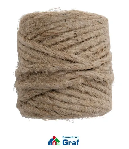 WINDHAGER Jute-Schnur Bindeschnur Bastelschnur Paketschnur, 50m, Ø4mm #86000932