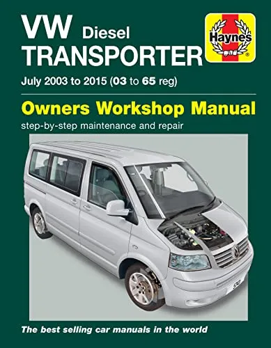 VW Transporter Diesel (July 03 - '15) 03 to 65 Handbuch - Umfassendes Reparaturhandbuch mit über 700 Bildern und Diagrammen, ideal für DIY-Enthusiasten, um Zeit und Geld bei Fahrzeugreparaturen zu sparen.
