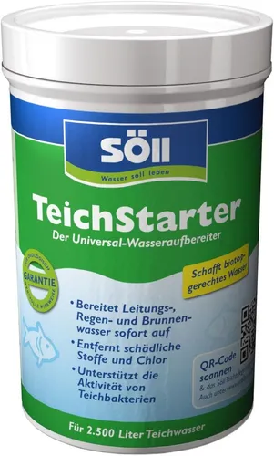 Söll Wasseraufbereiter 0,25 Kg Teichstarter für 2,5 Qbm (59,96 EUR/kg)