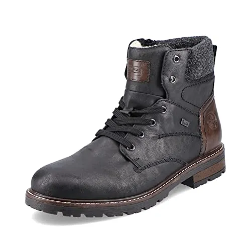 Rieker 32031 schwarz/toffee/granit EU46 Wanderschuhe - Bequeme Wanderschuhe aus hochwertigen Materialien, ideal für Alltag und Freizeit, mit modischem Design und angenehmem Tragekomfort.