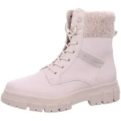 TOM TAILOR Damen Stiefelette - Bequeme Boots mit Schnürung - Wanderschuhe mit warmem Futter und flachem Blockabsatz, ideal für kalte Tage und lange Spaziergänge.