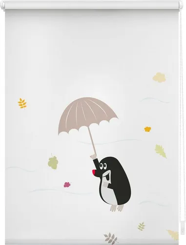 Seitenzugrollo Rollo Klemmfix Maulwurf - Bunt, LICHTBLICK ORIGINAL - Kindgerechtes Seitenzugrollo ohne Bohren, bietet Sicht- und Blendschutz sowie Sonnenschutz und begeistert mit einem süßen Maulwurf-Motiv. Ideal für Mietwohnungen und einfach zu montieren.