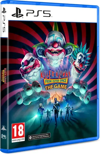 Killer Klowns from Outer Space: The Game (100% Uncut) für PS5 - Spiele für PlayStation 5 – 100% UNCUT PEGI 18 Edition, einzigartiges PvPvE-Spiel mit ikonischen Killer Klowns und dynamischen Zielen für spannende Mehrspielerkämpfe.