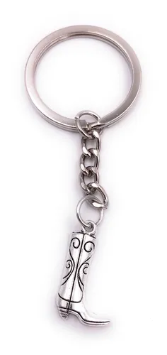 Reitstiefel Stiefel Reiten Schlüsselanhänger Anhänger Silber aus Metall