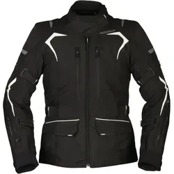 Modeka Elaya Lady Textiljacke Damen schwarz/weiß 34 - Motorradjacke für Damen, 3in1 Touring Jacke mit herausnehmbarer Humax Membrane, 100% wasser- und winddicht, ideal für Komfort und Sicherheit auf jeder Fahrt.