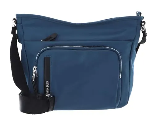 Mandarina Duck Damen Hunter Crossover, Scuba Blue - Umhängetasche mit großem Hauptfach und praktischen Fächern für Ordnung, lässig Crossover tragbar und mit außergewöhnlichem Design.