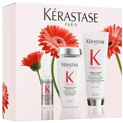 Kérastase Première Trio Spring Set Haarpflegeset - Praktisches Haarpflegeset mit Concentré Décalcifiant, Bain Décalcifiant Réparateur und Fondant Fluidite Réparateur für geschmeidiges und glänzendes Haar. Ideal für die tägliche Pflege.