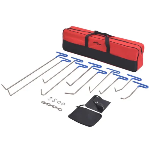 vidaXL 16-tlg. Ausbeulwerkzeug-Set Edelstahl - Sonstige Handwerkzeuge, ideal zur Dellen- und Beulenreparatur ohne Lackschaden – perfektes Set für professionelle Ergebnisse und einfache Handhabung.