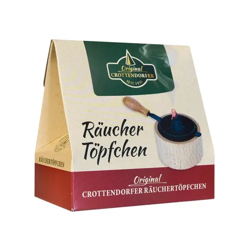 Original Crottendorfer Räuchertöpfchen HOLZ Neu in Geschenkverpackung