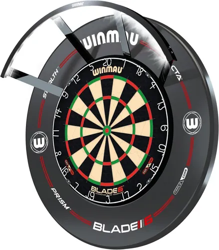 Winmau Polaris + Blade 6 + Catchring | Hochwertige Sisal Dartscheibe - Scheiben, ideal für Steeldart-Profis, bietet langlebige Qualität und verbesserten Spielkomfort durch den Catchring.