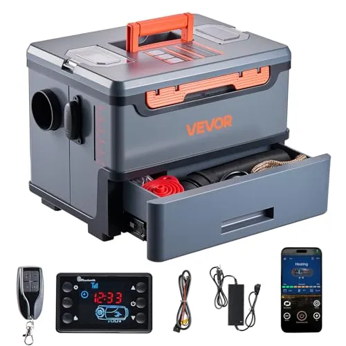 VEVOR Dieselheizung 8kW Tragbare Standheizung mit Bluetooth