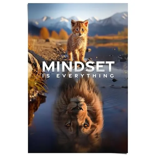 REINDERS Poster, Mindset is Everything, Hobbyraum, Bilderdruckpapier, 91,5 x 61
