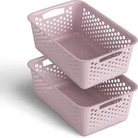 ProHome Aufbewahrungskorb 5L Rosa 30 x 20 cm 2 Stück