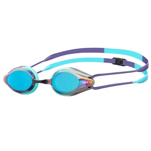 ARENA Unisex Racing Gear Goggles Wettkampfbrille - Hochwertige Wettkampf-Schwimmbrille mit verspiegelten Gläsern, Anti-Fog-Beschichtung und UV-Schutz für maximalen Komfort und Sicherheit im Freiwasser.