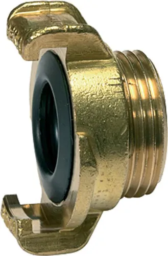 Riegler GEKA-Gewindestück, starr, Messing blank, G 1 AG