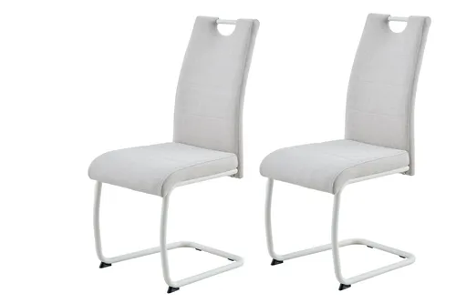 Hela Esszimmerstuhl Florenz, 2er Set Freischwinger mit ergonomischer Lehne