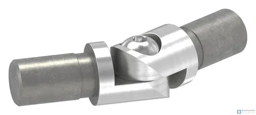 Edelstahl Gelenk Verbinder für Rohr 12,0x1,5mm, verstellbar 0-100°, V2A