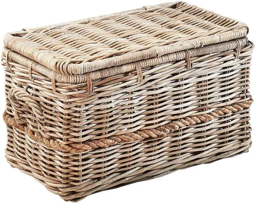 Truhe LOCKER, Beige, 65x39x37 cm – praktische Aufbewahrung - Kompakte Truhe mit den Maßen 65x39x37 cm in natürlichem Beige, ideal zur Aufbewahrung und als stilvolles Möbelstück für jedes Zuhause.