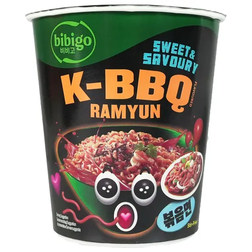 Bibigo Instantnudel BBQ Ramyun Sweet&Savoury Cupnudeln 98g