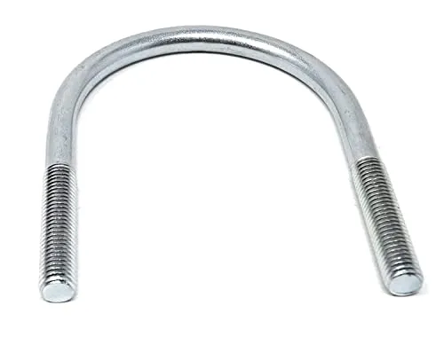 Design61 2X Bügelschraube DIN 3570 Rundstahlbügel M12 x 109 x Ø 57,0-60,3 mm Gewindebügel Galvanisch Verzinkt U-Bolzen für Rohrbefestigung Metallbau KFZ Industrie Boot Werkstatt BAU