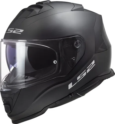LS2 FF800 Storm II Solid Helm, schwarz, Größe XL - Motorradhelm mit UV-resistentem Visier und atmungsaktivem Innenfutter, ideal für sicheren Fahrkomfort und Stil.