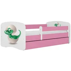 Raumhirsch Kinderbett Kleindino, Rosa, 80x180 cm in pink von Raumhirsch Furniture