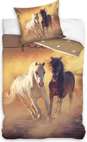 termana Pferde Bettwäsche Set 135x200 in braun von termana Traum&Trend