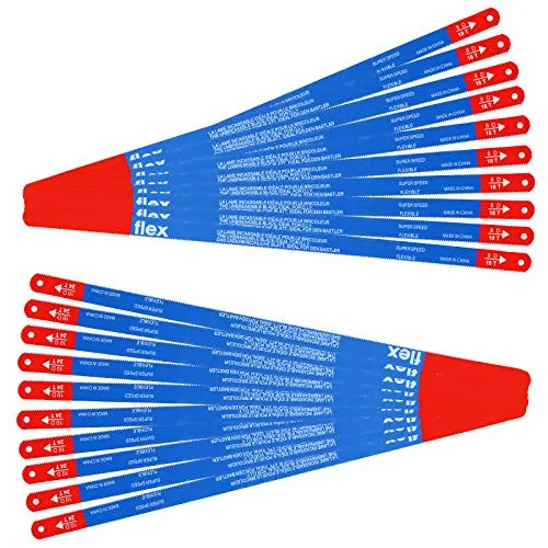 Stück Metallsägeblatt 300mm, JatilEr Bi-Metall Handsägeblatt Handbügelsägeblätter Eisensägeblätter Sägeblatt Bügelsäge (10x 18 tpi und 10x 24 tpi) 20