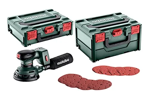 Metabo Akku Exzenterschleifer SXA 18 LTX 125 BL - Schleifmaschinen mit ergonomischem Design und geringem Gewicht für ermüdungsfreies Arbeiten. Brushless-Motor sorgt für höchste Effizienz und Oberflächenqualität.