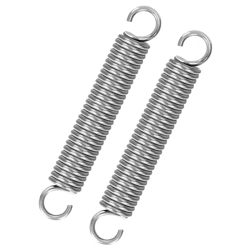 GUNGY Zugfedern mit Haken Edelstahl Zugfeder Spannfeder 100mm Außendurchmesser 16mm Drahtdurchmesser 2,5mm Maximale Zugkraft 19kg 2,5x16x100mm 2 Stück