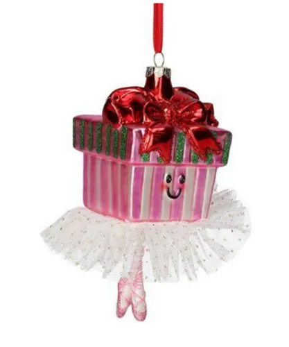 Gift Company [W0526] Hänger Geschenkbox mit Tutu,  mehrfarbig 10,5x15x11cm