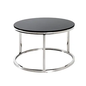 HAKU Möbel Beistelltisch Glas schwarz in schwarz von HAKU Möbel