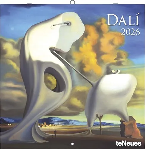 teNeues - Dalí 2026 – Kunst-Wandkalender 30x30 cm (30x60 cm geöffnet) | Broschürenkalender mit Meisterwerken des Surrealismus
