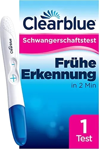 Clearblue Schwangerschaftstest Frühe Erkennung - Schwangerschaftstest mit über 99% Zuverlässigkeit, erkennt Schwangerschaft 5 Tage vor Ausbleiben der Periode, einfach abzulesen und von Gynäkologen empfohlen.