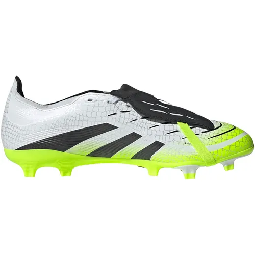 Predator League Fußball Nockenschuhe FG/MG - weiß/grün - Fußballschuhe mit 3D-Textur für optimale Ballkontrolle und flexibles Hybridfeel-Obermaterial für maximale Bewegungsfreiheit. Ideal für weiches Gelände.