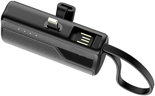 revolt Powerbank Lightning: Mini-Powerbank für Smartphone und iPad, 8-PIN-Stecker, 4.500 mAh, 10 Watt (Mini Lightning, Kleine Smartphone, Kleinste)