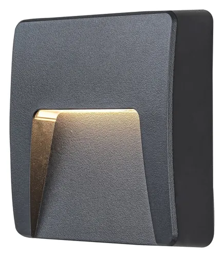 Rabalux LED Außenwandleuchte Trento, 3W, Neutralweiß, Anthrazit, IP65, 12cm